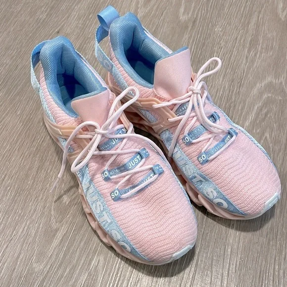 Just So So Women’s Running Shoes Pink Blue Size 9.5 - Picture 3 of 7